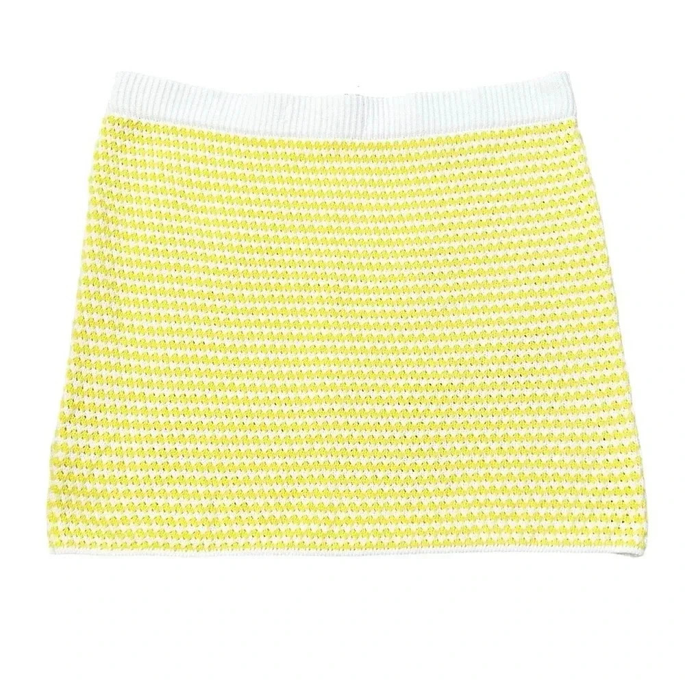 NWT Future Collective Alani Noelle• Womens Crochet Checkered Mini Skirt size XXL - Picture 5 of 11